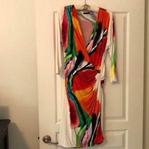 JOSIE NATORI MUTICOLOR DRESS